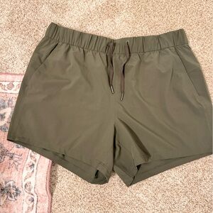 Olive Green Athletic Shorts